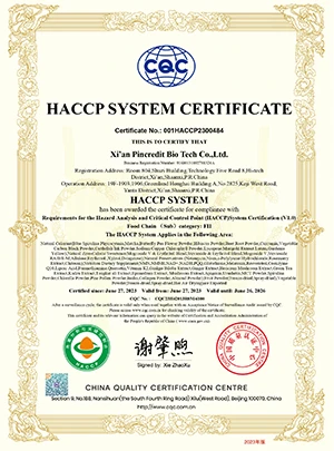 HACCP Certificate